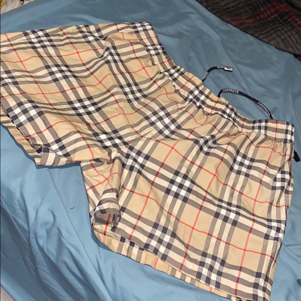 Mens Burberry swim trunks